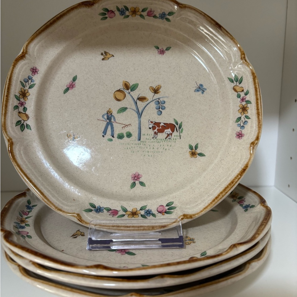 Vintage Heartland Salad Dessert Plate